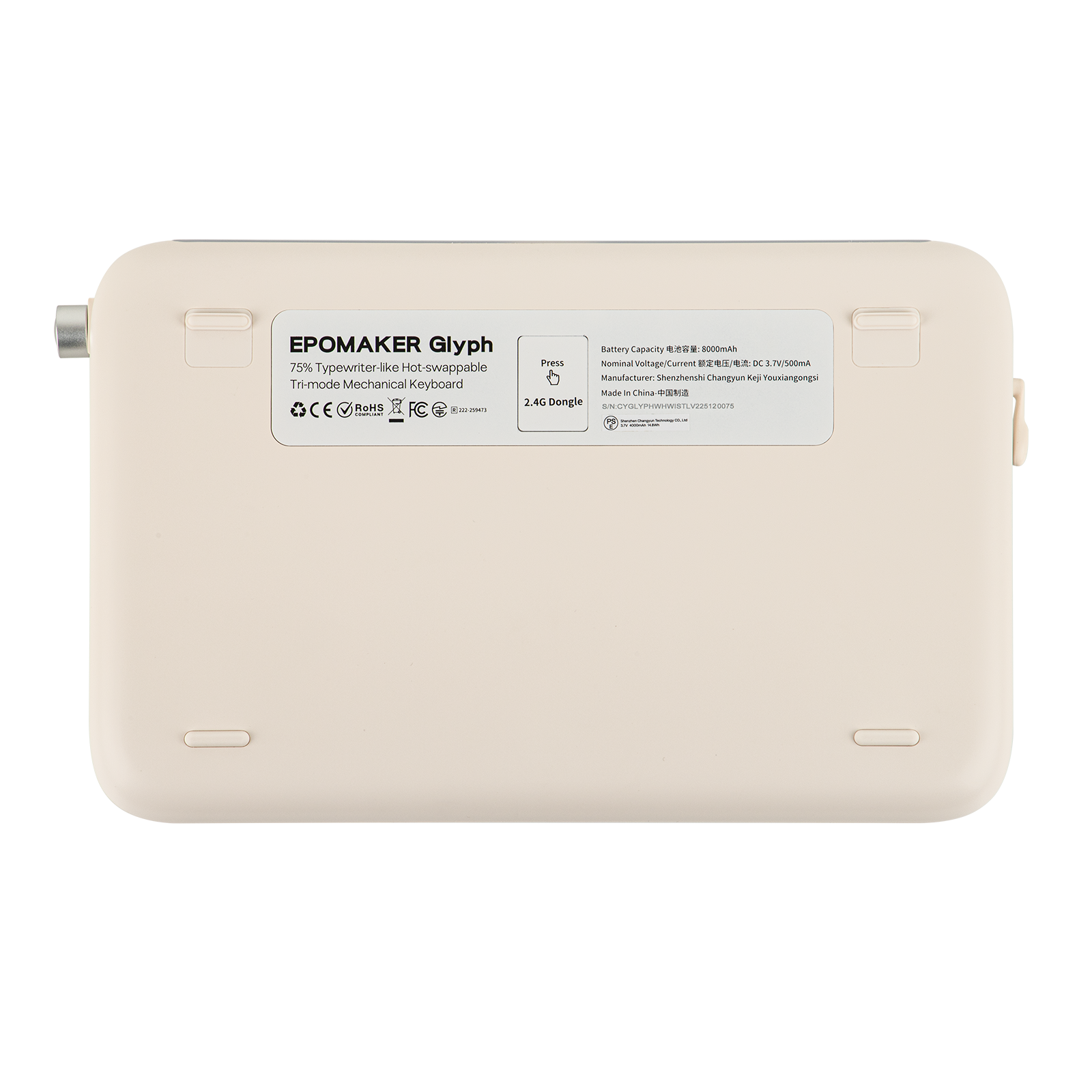 EPOMAKER Glyph Retro Typewriter-style keyboard