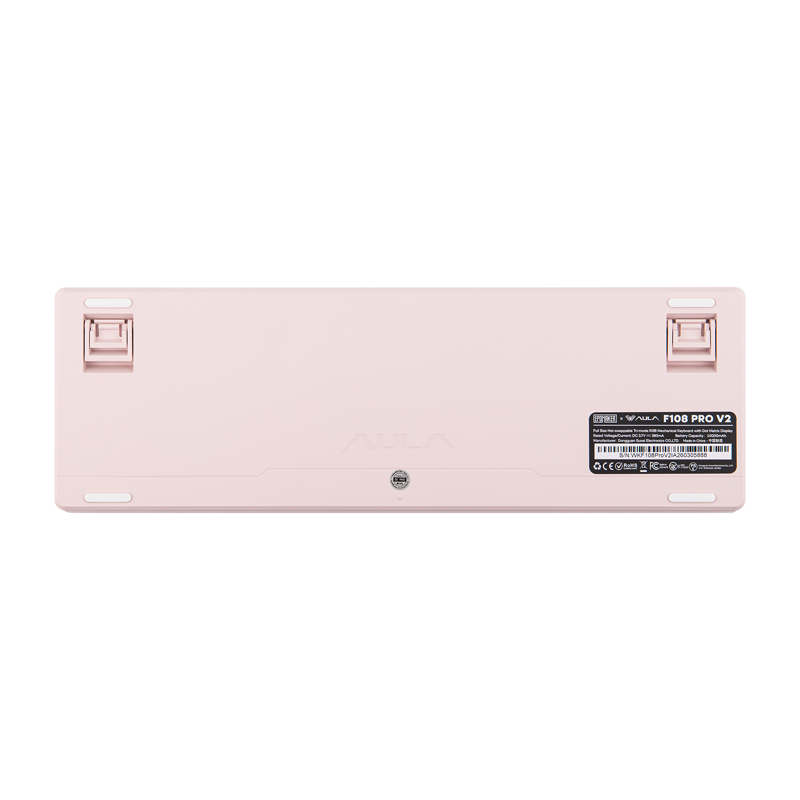 EPOMAKER X AULA F108 PRO V2 100% Full-Size Gasket Hot-Swap-fähige Kabellose Mechanische Gaming-Tastatur
