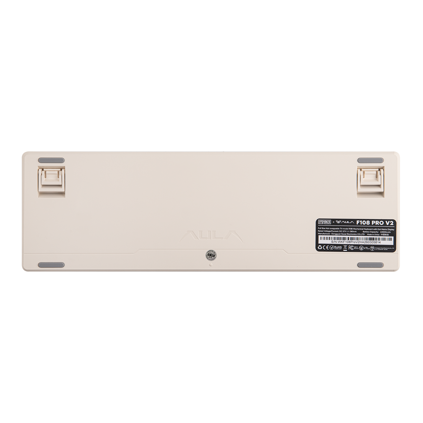 EPOMAKER X AULA F108 PRO V2 100% Full-Size Gasket Hot-Swap-fähige Kabellose Mechanische Gaming-Tastatur