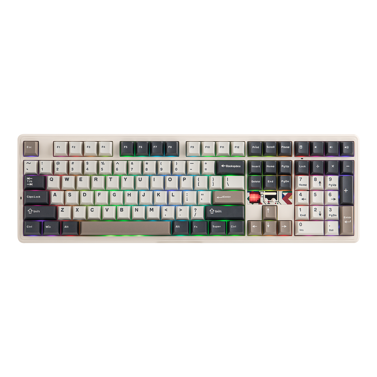 EPOMAKER X AULA F108 PRO V2 100% Full-Size Gasket Hot-Swap-fähige Kabellose Mechanische Gaming-Tastatur
