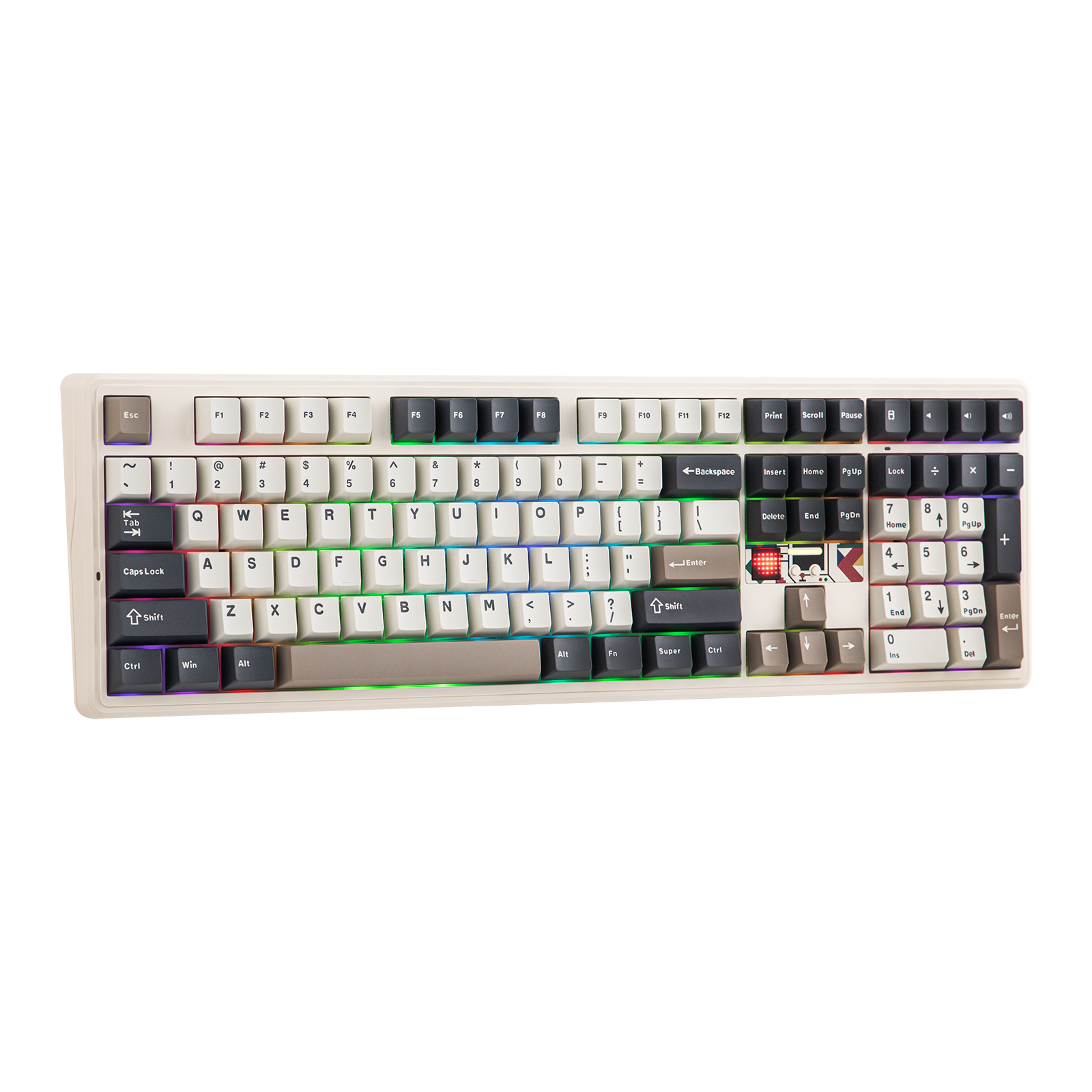 EPOMAKER X AULA F108 PRO V2 100% Full-Size Gasket Hot-Swap-fähige Kabellose Mechanische Gaming-Tastatur