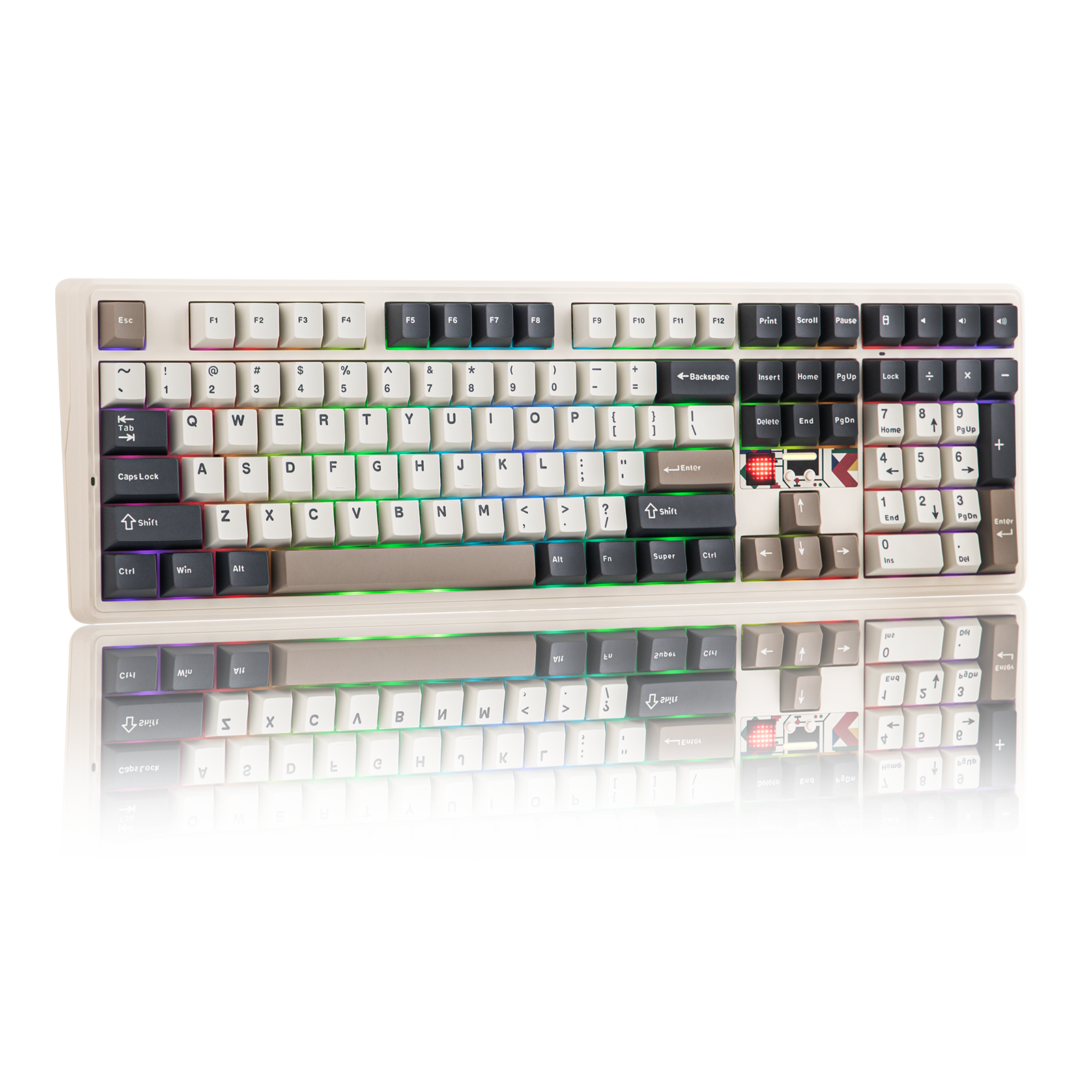 EPOMAKER X AULA F108 PRO V2 100% Full-Size Gasket Hot-Swap-fähige Kabellose Mechanische Gaming-Tastatur