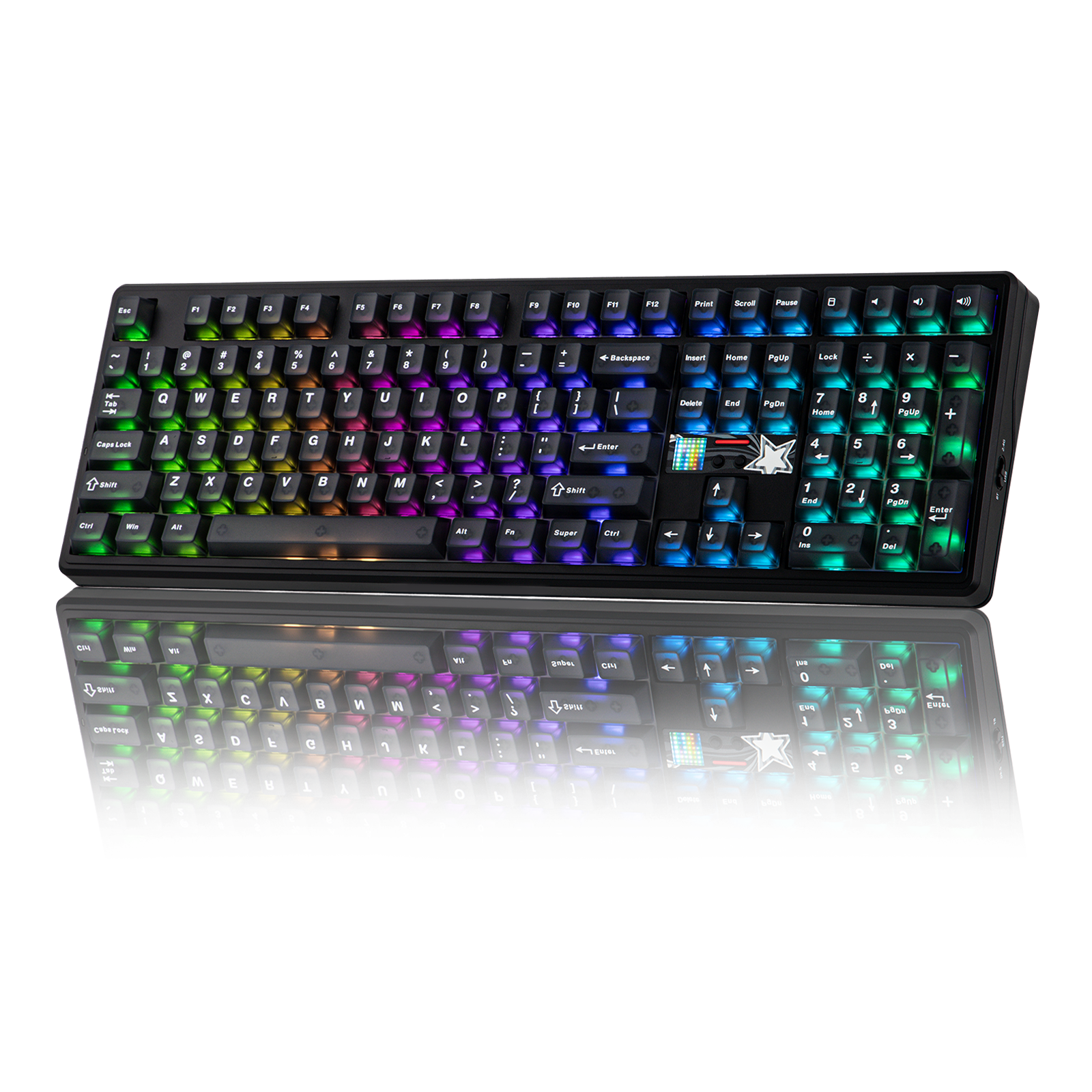EPOMAKER X AULA F108 PRO V2 100% Full-Size Gasket Hot-Swap-fähige Kabellose Mechanische Gaming-Tastatur