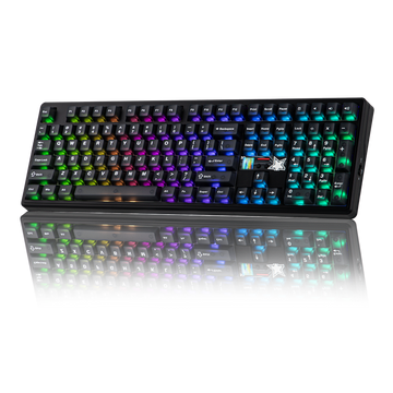 EPOMAKER X AULA F108 PRO V2 100% Full-Size Gasket Hot-Swap-fähige Kabellose Mechanische Gaming-Tastatur