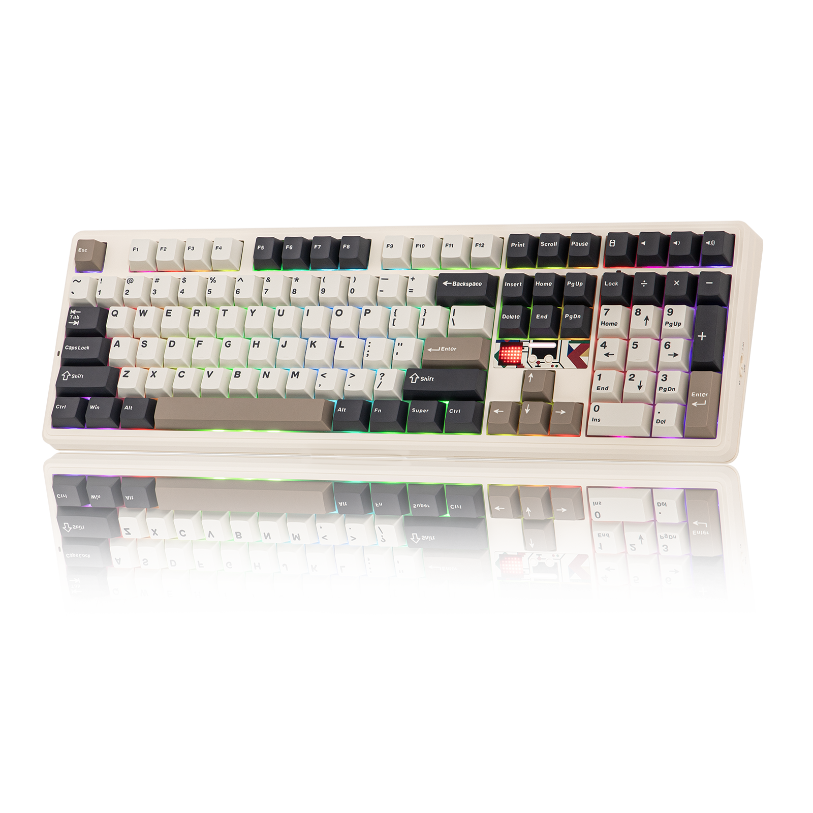EPOMAKER X AULA F108 PRO V2 100% Full-Size Gasket Hot-Swap-fähige Kabellose Mechanische Gaming-Tastatur