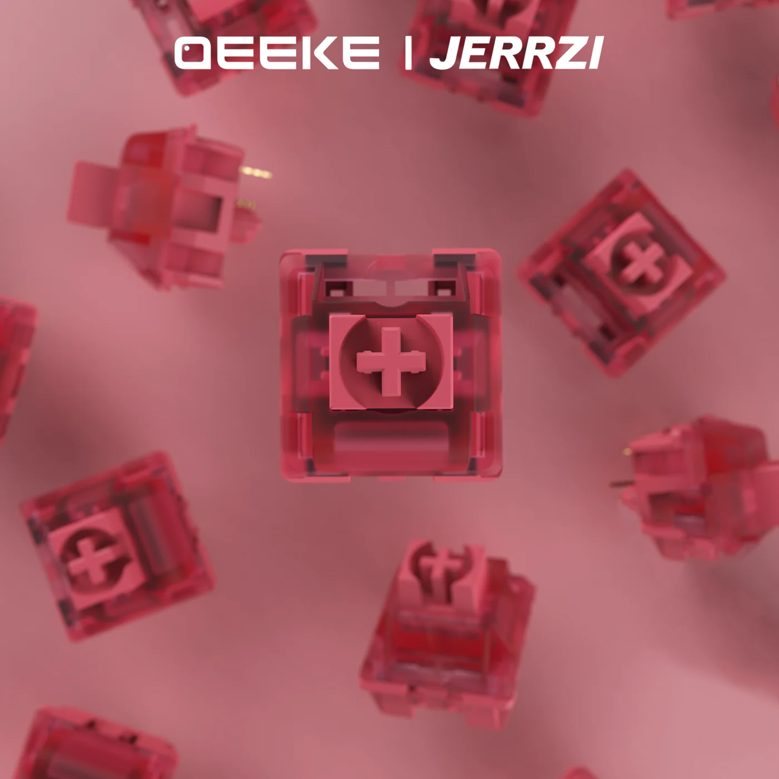 QeekeStudio Crabapple Red Switch Set